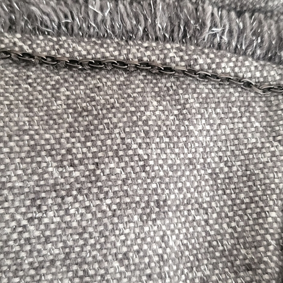 Cashe Cotton Wool Linen Gray Blazer Jacket - Picture 5 of 6